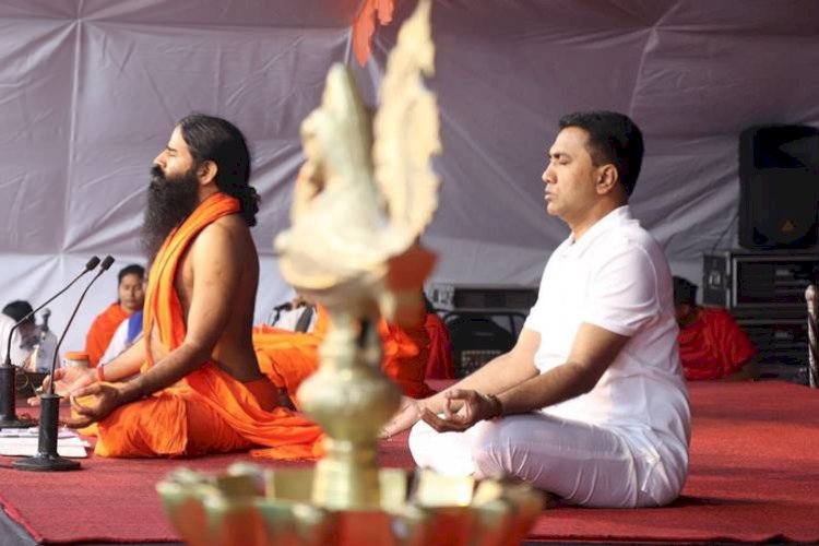 गोवा में पतंजलि का तीन दिवसीय योग शिविर का आयोजन