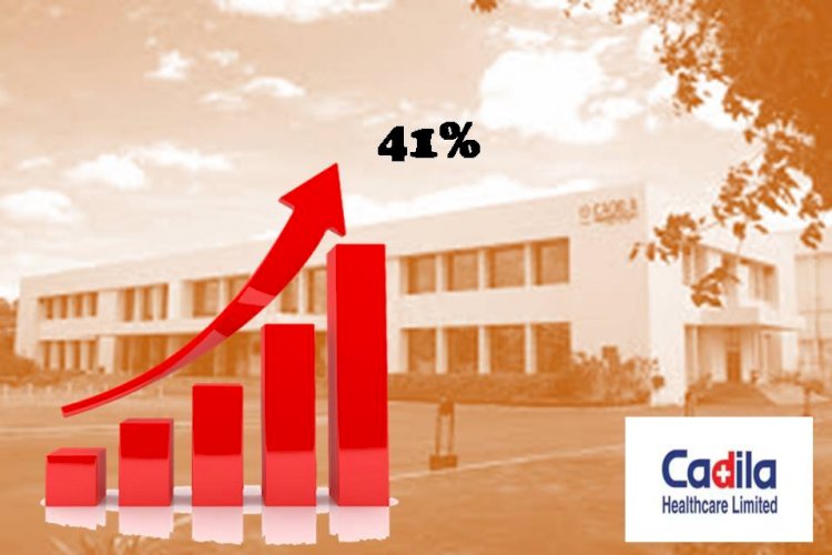 कैडिला हेल्थकेयर के शुद्ध लाभ में 41% की वृद्धि राजस्व 527 करोड़ रुपये बढा।