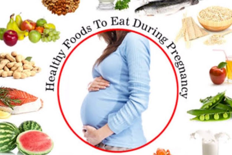 गर्भावस्था के दौरान आहार संतुलित ।